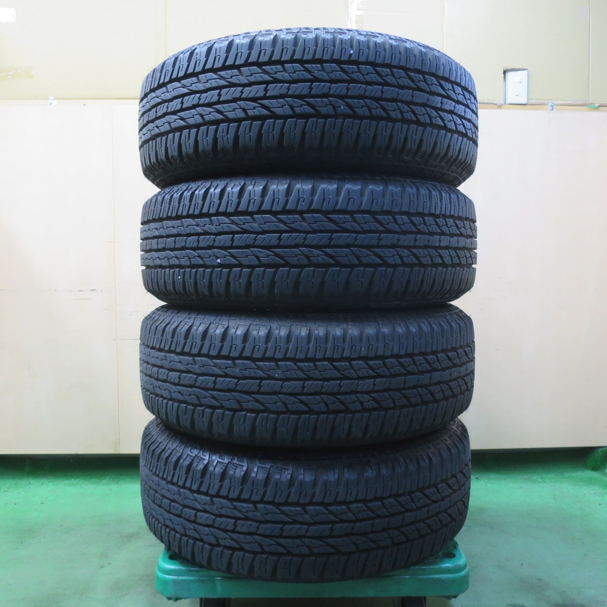 バリ溝!22年!9分★XTREME-J XJ 225/70R16 ヨコハマ ジオランダー A/T G015 16インチ エクストリームJ PCD114.3/5H★5050401IMノ