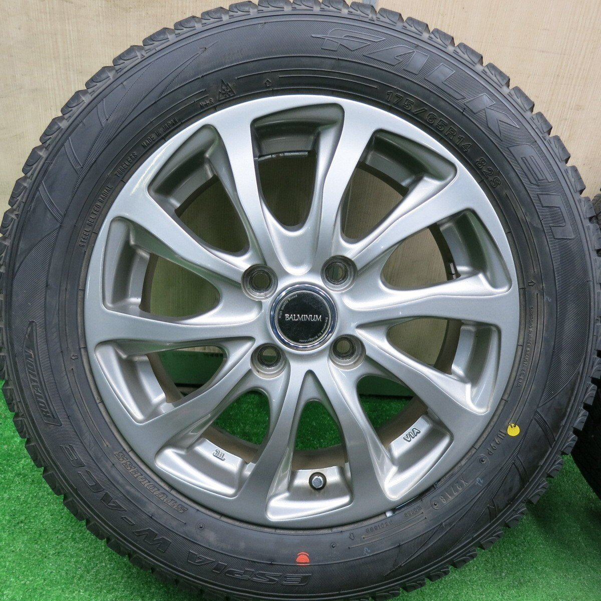 超バリ溝!ほぼ10分★スタッドレス 175/65R14 ファルケン エスピア W-ACE BALMINUM バルミナ 14インチ PCD100/4H★4112801HAス