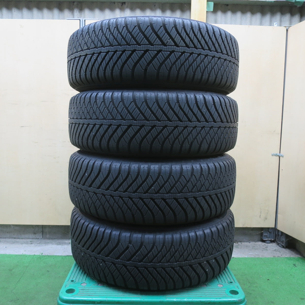 バリ溝!24年!キレイ!9.5分★レガシィ 等 205/60R16 グッドイヤー Vector 4Seasons オールシーズン FEID フェイド 16インチ PCD100/5H★6053007イス