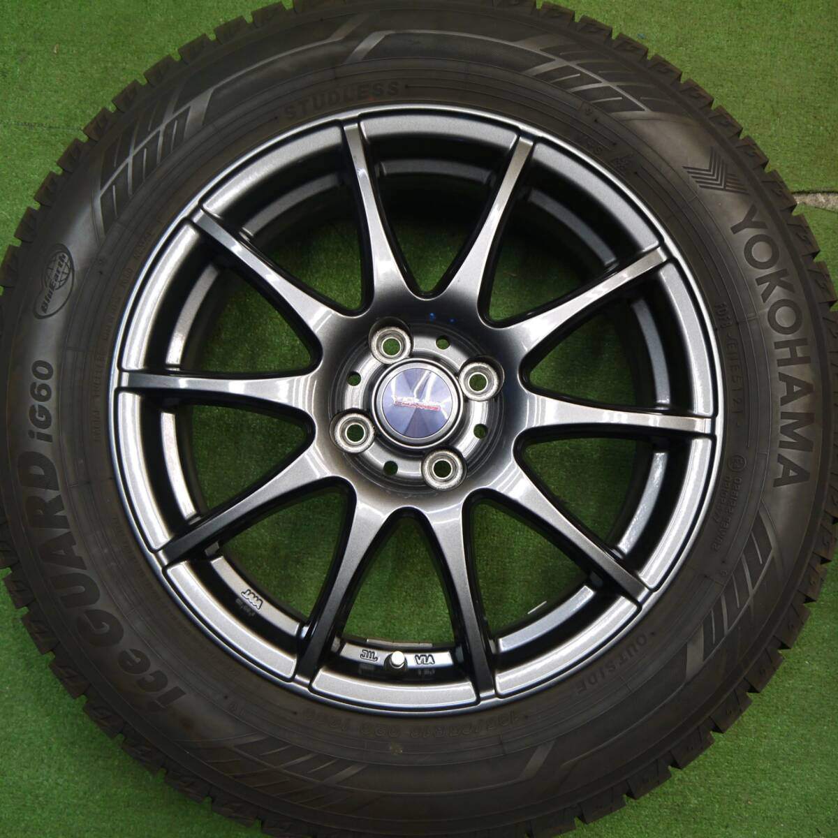 バリ溝!21年!キレイ!9.5分★スタッドレス 195/65R16 ヨコハマ アイスガード iG60 VELVA CHARGE ヴェルヴァ 16インチ PCD100/4H★5040104Hス