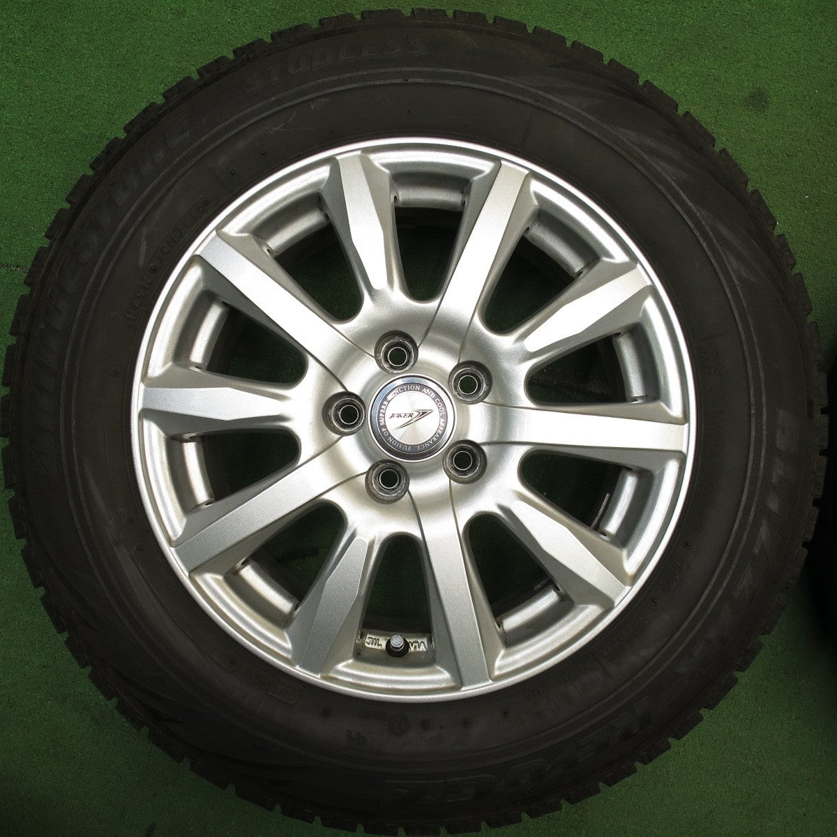 キレイ★プリウス 等 195/65R15 スタッドレス ブリヂストン ブリザック REVO GZ JOKER ジョーカー 15インチ PCD100/5H★5052702NJス