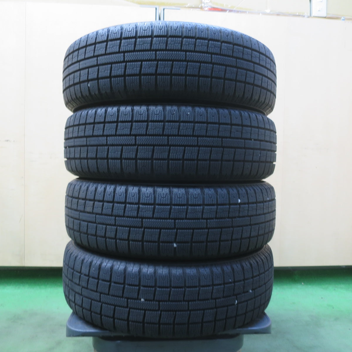 バリ溝!9分★スタッドレス 155/65R14 トーヨー ガリット G5 CLX T-3 社外 アルミ 14インチ PCD100/4H★6052801イス