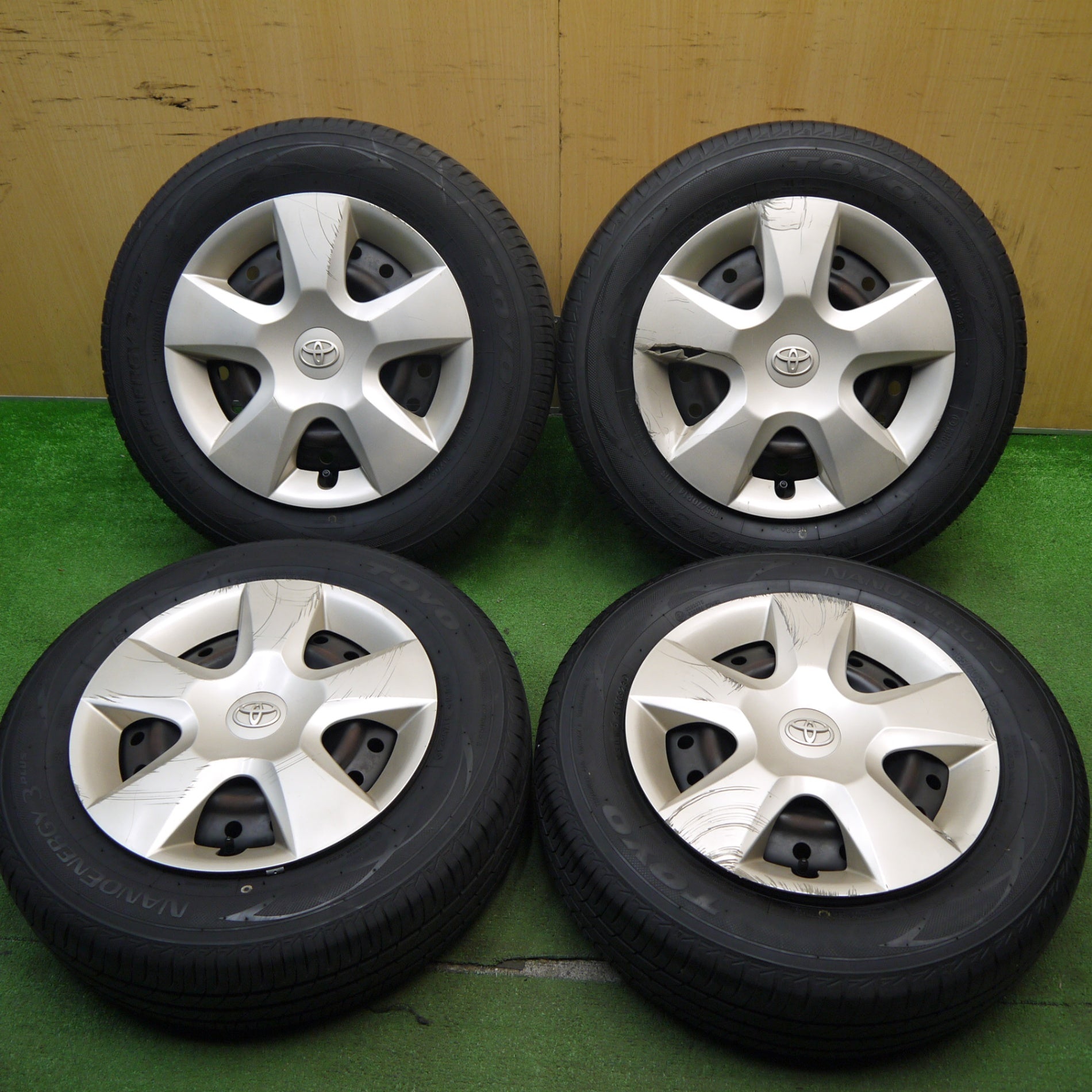 バリ溝！23年！9分☆トヨタ パッソ 純正 スチール 165/70R14 トーヨー 