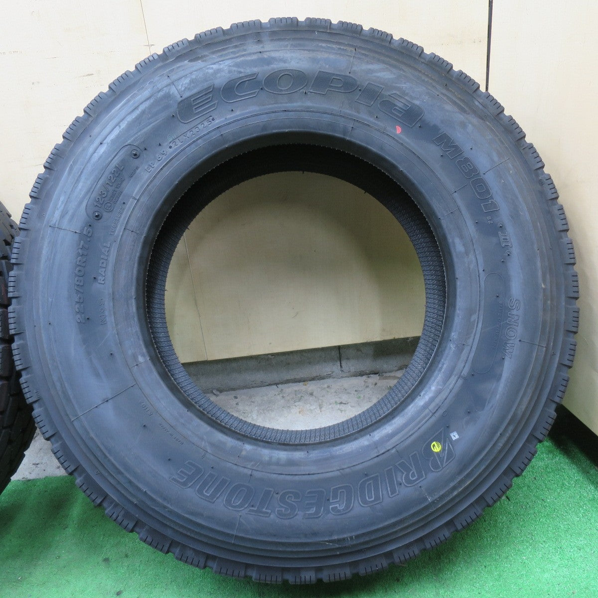 未使用!25年!6本★トラック タイヤ 225/80R17.5 123/122L ブリヂストン エコピア M801Ⅱ ミックス オールシーズン 17.5インチ★5092407イスタ