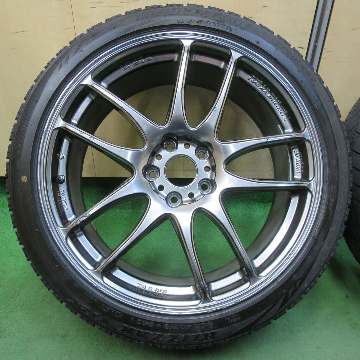4本価格★WORK EMOTION EMT-Kiwami 245/40R19 275/35R19 スタッドレス ブリヂストン ブリザック VRX 19インチ ワーク 極 PCD114.3/5H★5050405IMス