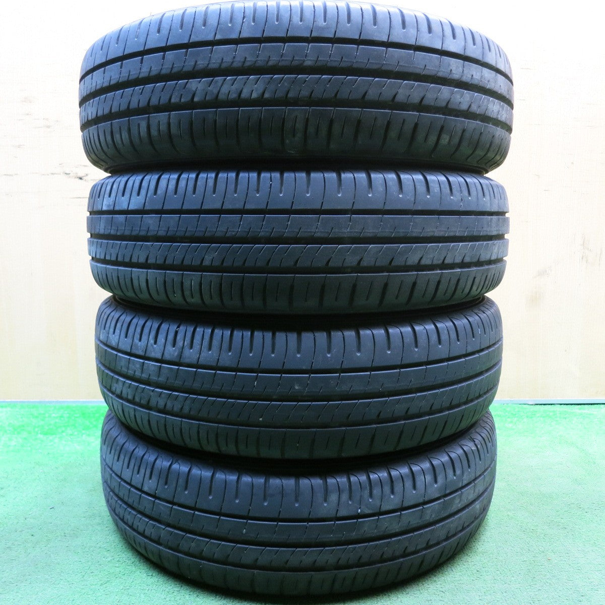 バリ溝!23年!8.5分★スズキ ソリオ 純正 165/60R15 ダンロップ エナセーブ EC204 15インチ PCD100/4H★5061307HAノ
