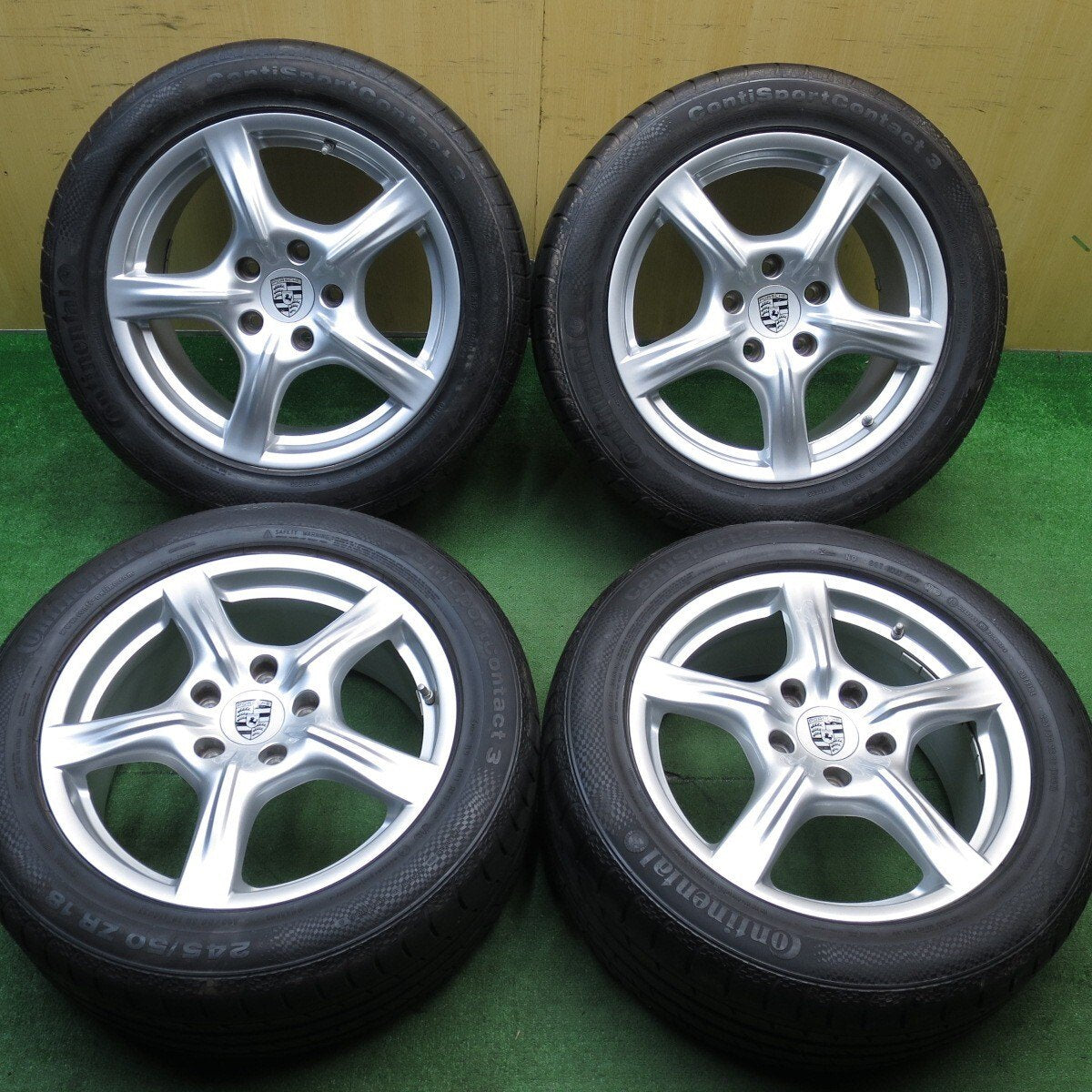 キレイ★ポルシェ パナメーラ 970 純正 245/50R18 275/45R18 コンチネンタル 18インチ PCD130/5H★5040203KKノ