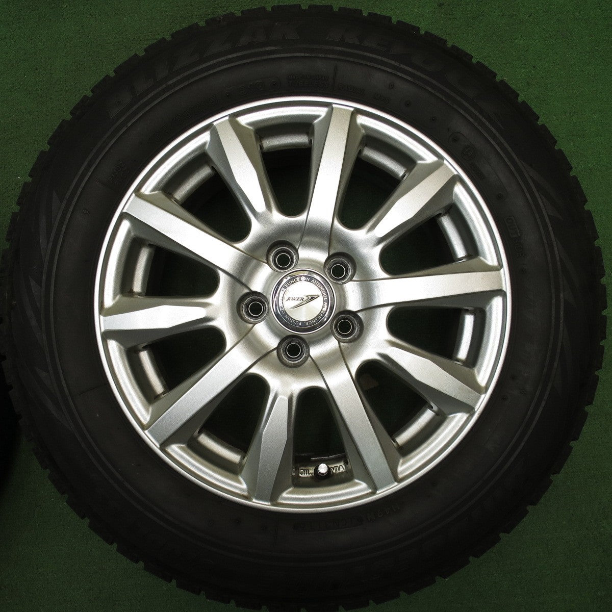 キレイ★プリウス 等 195/65R15 スタッドレス ブリヂストン ブリザック REVO GZ JOKER ジョーカー 15インチ PCD100/5H★5052702NJス