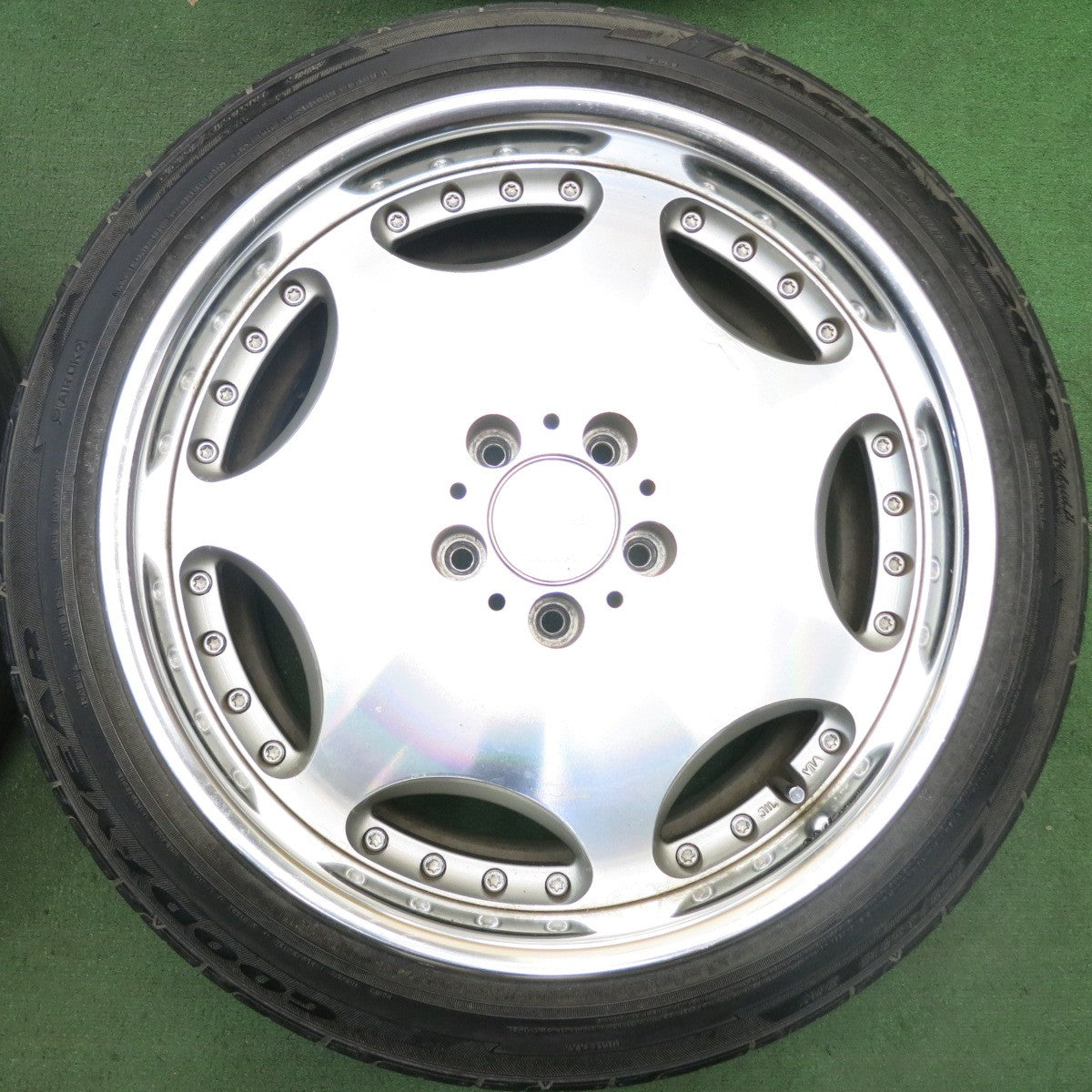 4本価格★SHALLEN AX AME ディッシュ 225/45R18 255/40R18 グッドイヤー イーグル LS200 hybrid2 18インチ シャレン PCD114.3/5H★5072705HAノ