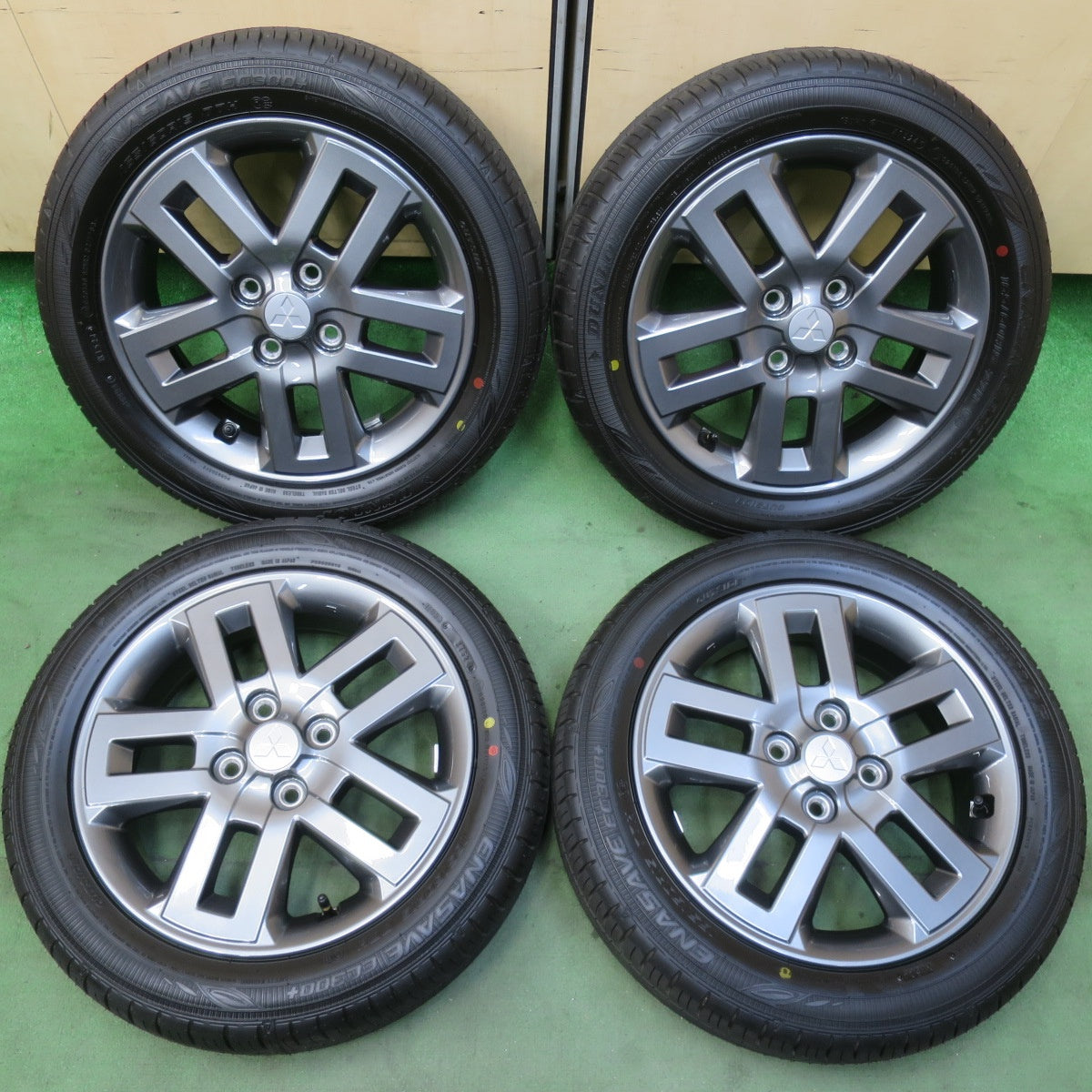 新車外し!24年★三菱 デリカ ミニ 純正 165/60R15 ダンロップ エナセーブ EC300+ 15インチ PCD100/4H★5112410イノ