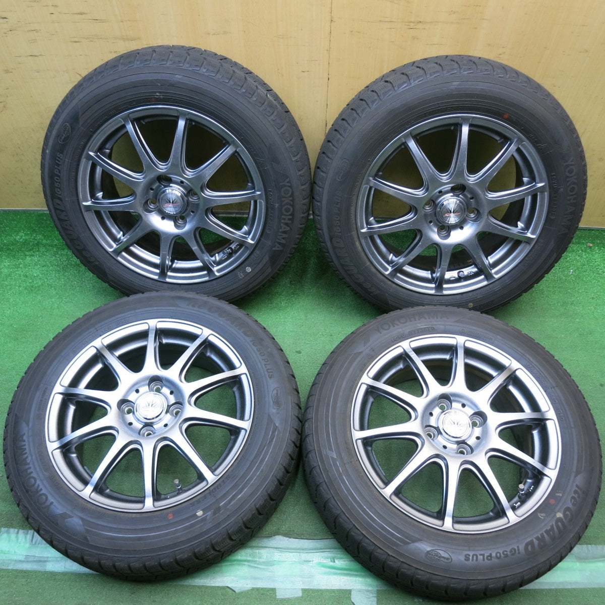 バリ溝!8.5分◎LOXARNY SPORT BADX 175/65R15 スタッドレス ヨコハマ アイスガード iG50 プラス ロクサーニ スポーツ 15インチ PCD100/4H◎6101010HAス