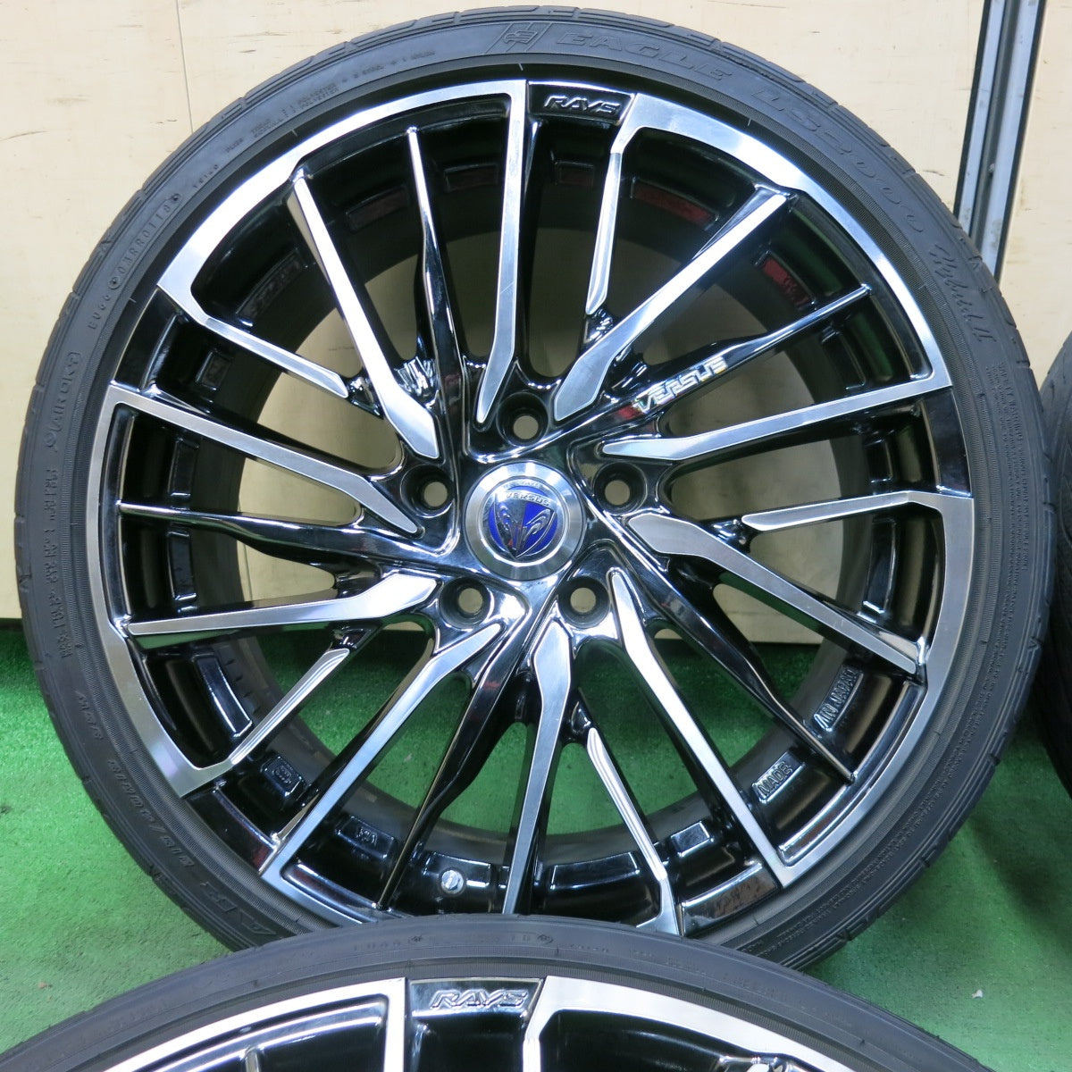 バリ溝!キレイ!8.5分★RAYS VERSUS STRATAGIA Avventura 215/40R18 グッドイヤー LS2000 クムホ PS71 レイズ ベルサス ストラテジーア アベントゥーラ PCD114.3/5H★5082202SKノ