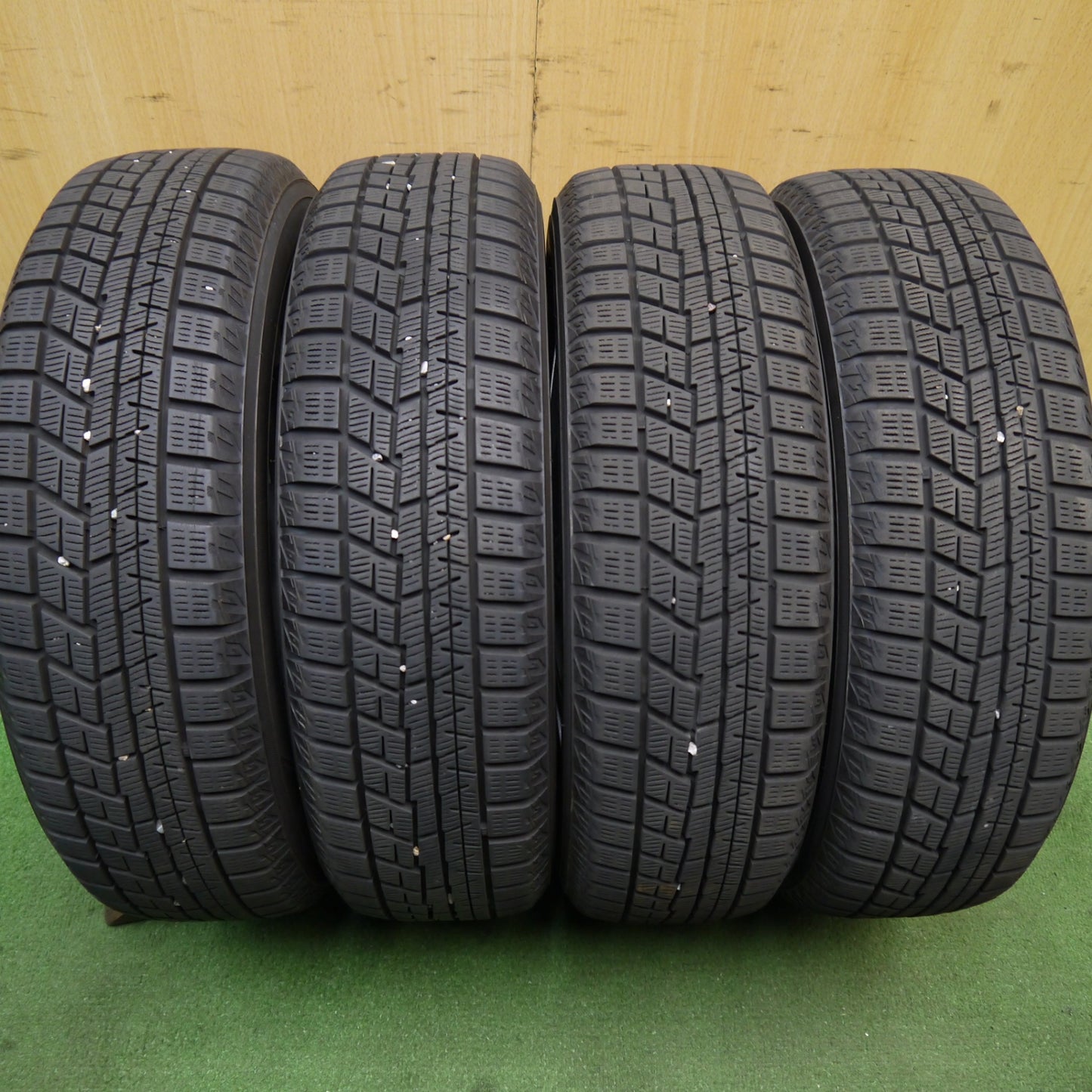 バリ溝!キレイ!8.5分★スタッドレス 155/65R14 ヨコハマ アイスガード iG60 MiLLOUS ミルアス 14インチ PCD100/4H★5060407Hス
