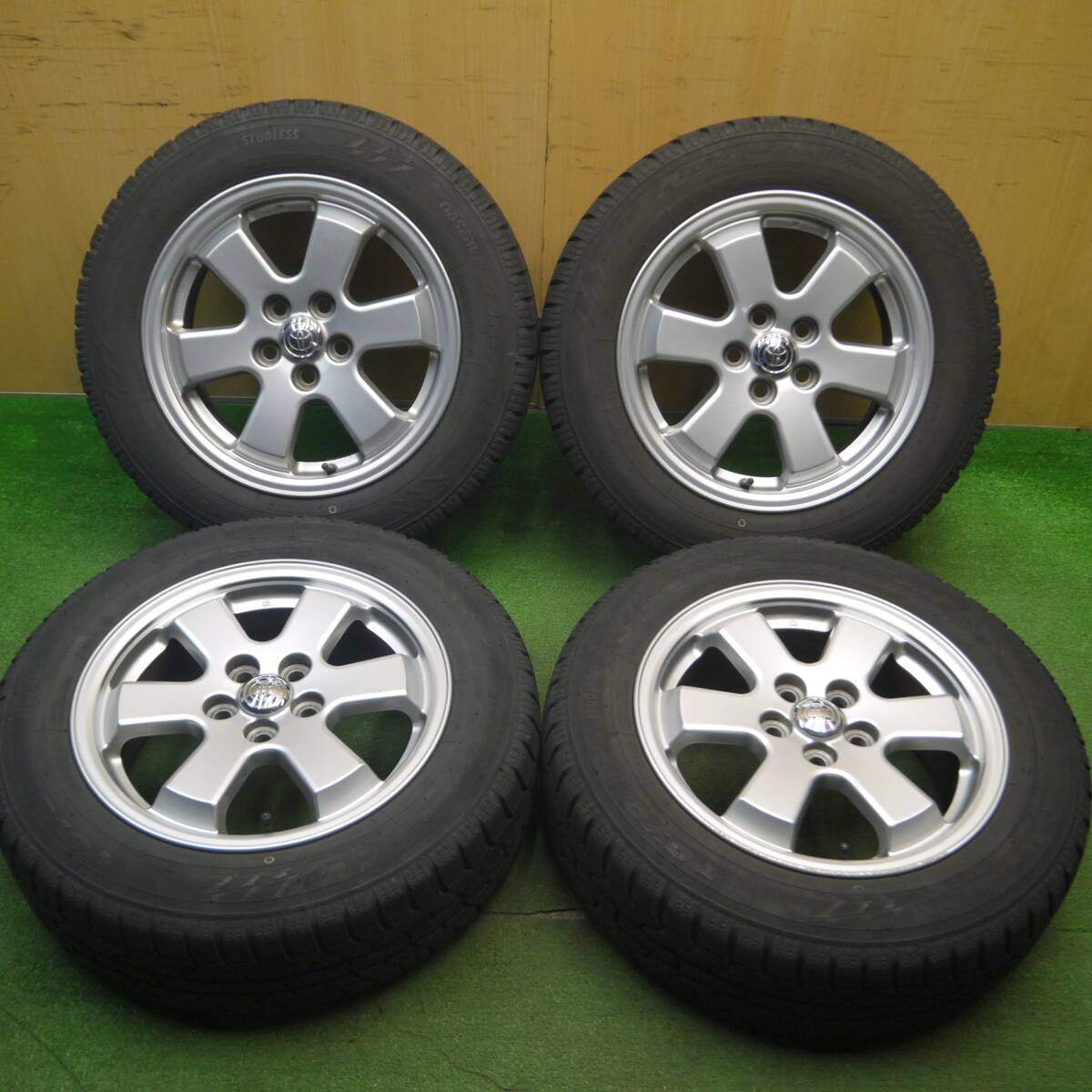 キレイ!22年★トヨタ 20系 プリウス 純正 185/65R15 スタッドレス トーヨー オブザーブ ガリット GIZ 15インチ PCD100/5H★5022513Hス