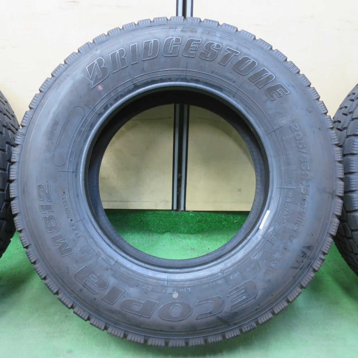 ほぼ未使用!25年!6本★トラック タイヤ 205/85R16 117/115N ブリヂストン エコピア M812 ミックス オールシーズン 16インチ★5101001イスタ