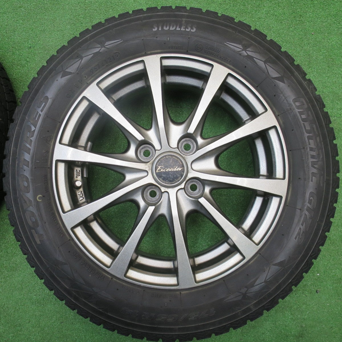 4本価格!21年★スタッドレス 175/65R14 トーヨー オブザーブ GIZ2 Exceeder エクシーダー 14インチ PCD100/4H★5111303NJス