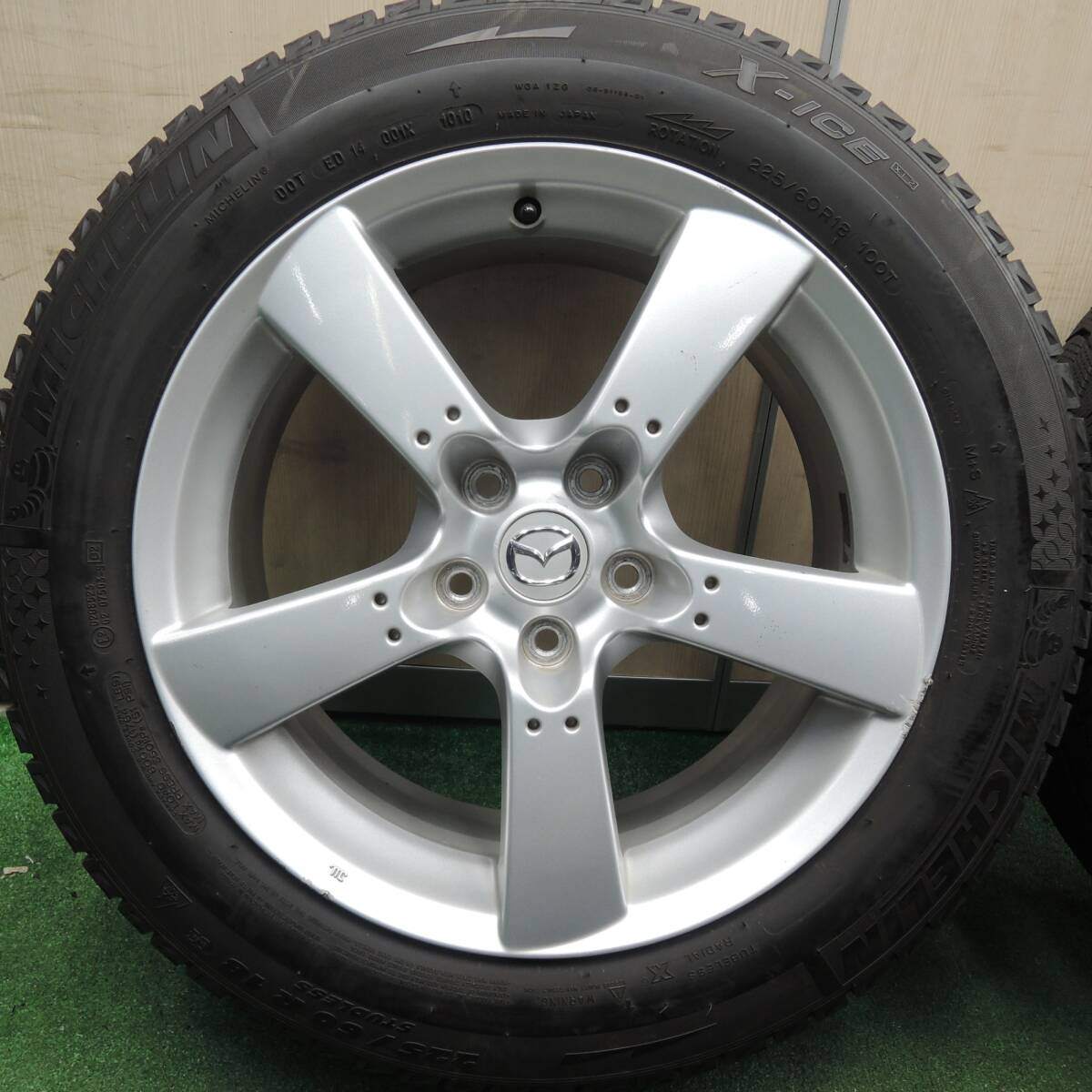 4本価格★マツダ RX-8 純正 225/60R18 スタッドレス ミシュラン X-ICE XI2 18インチ PCD114.3/5H★4021701HAス