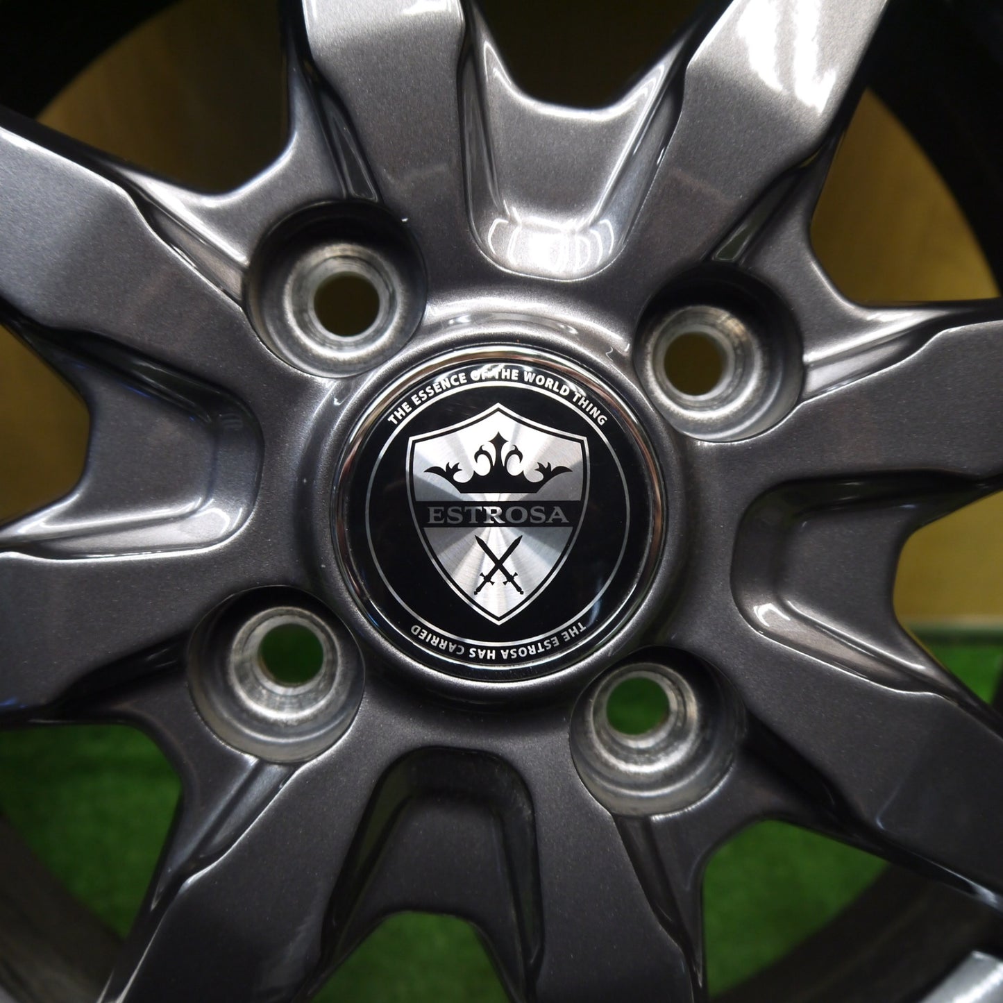 ほぼ未使用!24年!キレイ★スタッドレス 155/65R14 ダンロップ ウインターマックス WM02 ESTROSA EST-8S エステローザ 14インチ PCD100/4H★5082508Hス