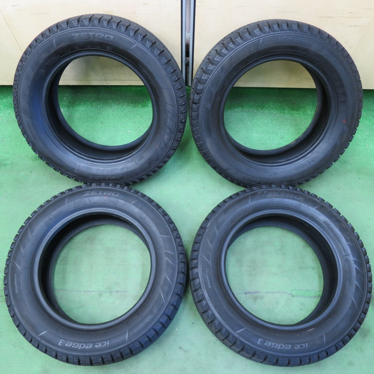 バリ溝!ほぼ10分★スタッドレス 175/65R14 ゼトロ アイスエッジ3 ZETRO ice edge3 タイヤ 14インチ デミオ ノート パッソ フィット 等★5041212イスタ