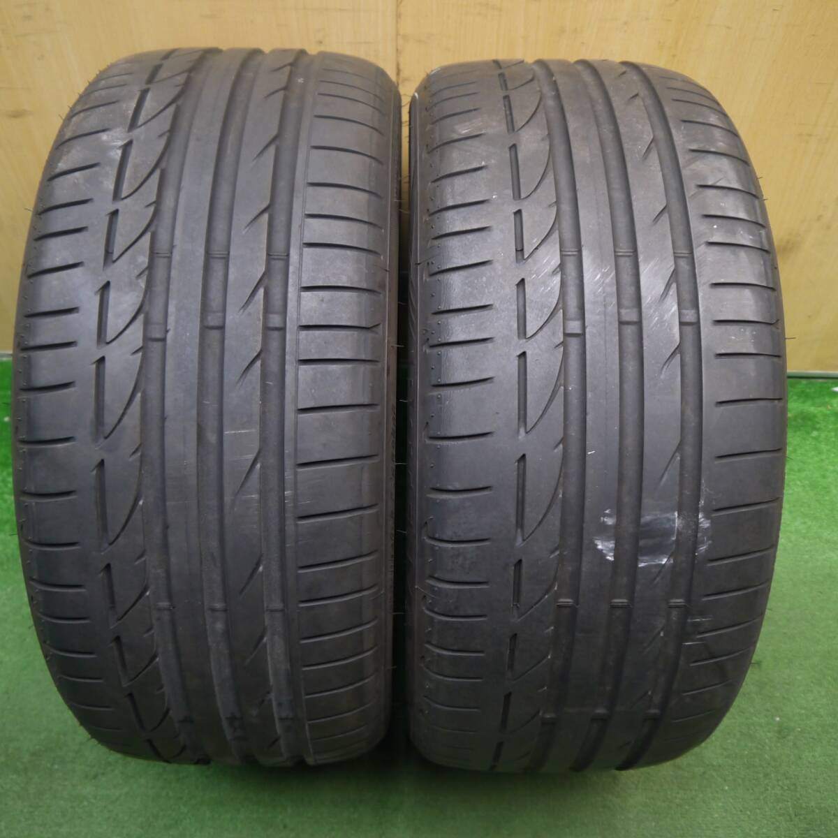 バリ溝 21年 8.5分 2本★245/40R18 ブリヂストン ポテンザ S001 レクサス GS ジャガー XE CZ4A WRX ベンツ等★5032509Hノタ