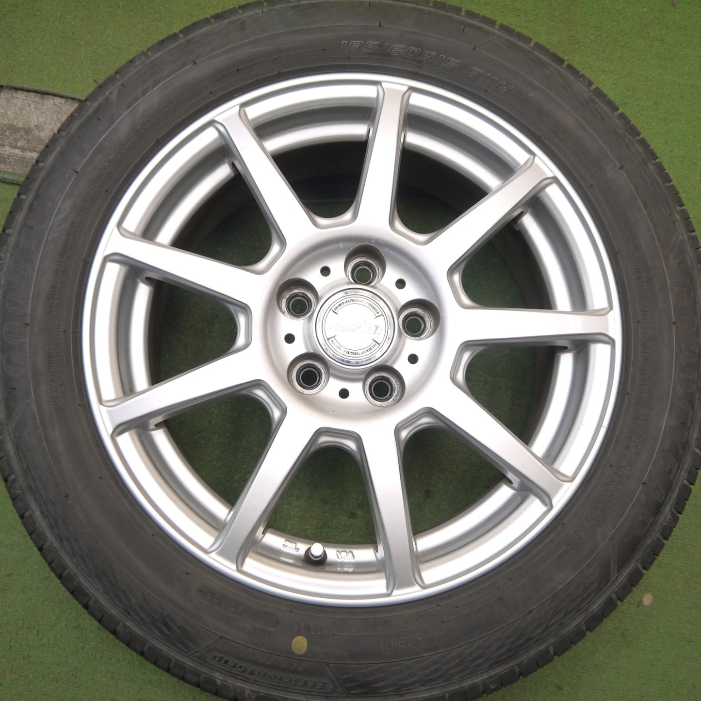 バリ溝!23年!9分★シエンタ 等 185/60R15 グッドイヤー EfficientGrip ECO EG02 ravrion ラブリオン 15インチ PCD100/5H★5091006Hノ