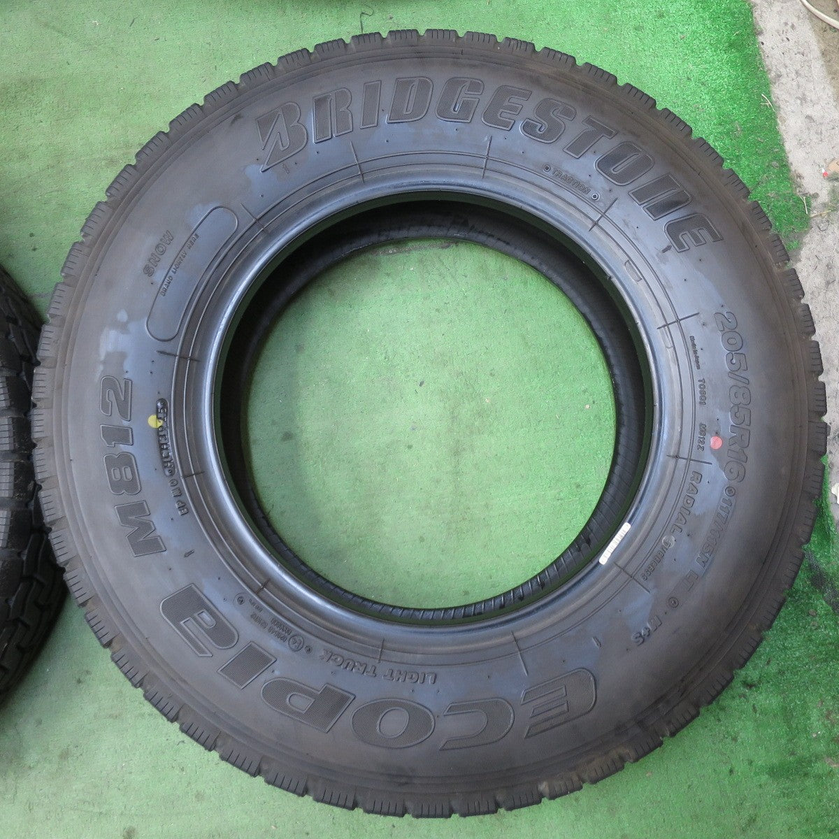 ほぼ未使用!25年!6本★トラック タイヤ 205/85R16 117/115N ブリヂストン エコピア M812 ミックス オールシーズン 16インチ★6020610イスタ