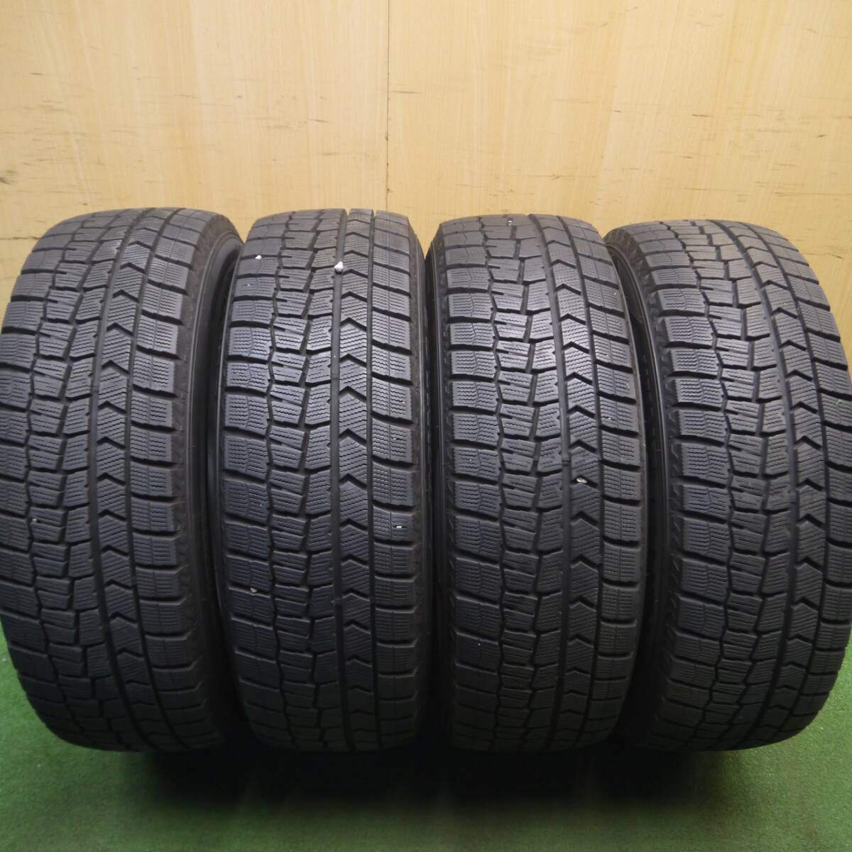 バリ溝!21年!キレイ!9.5分★スタッドレス 225/60R17 ダンロップ ウインターマックス WM02 JOKER ジョーカー 17インチ PCD114.3/5H★5022804Hス