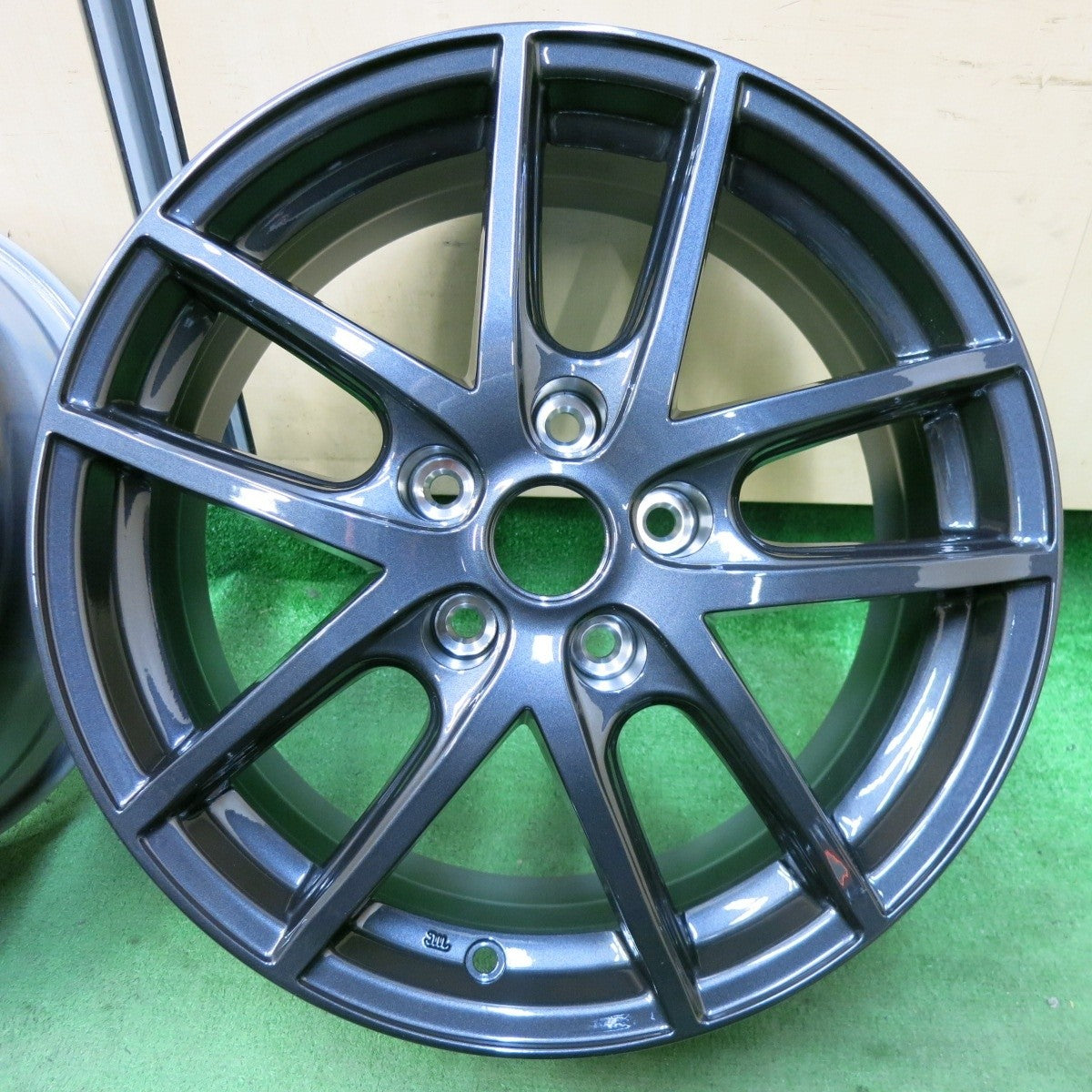 新車外し!付属品付★日産 純正 OP Estilo エスティーロ ホイール 17インチ 17×7J PCD114.3/5H★5021913SYホ