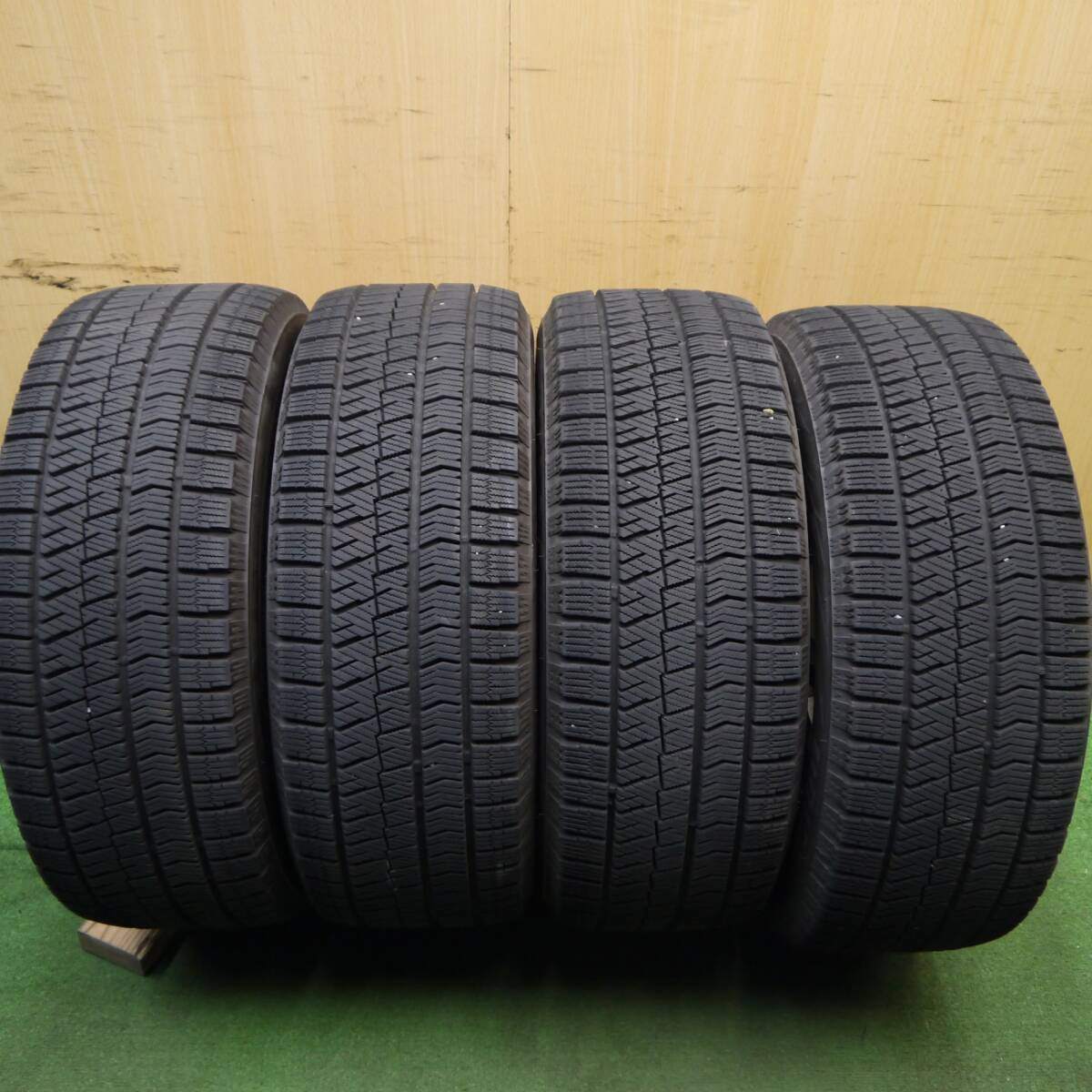 バリ溝!22年!キレイ!9.5分★86 BRZ等 205/55R16 スタッドレス ブリヂストン ブリザック VRX2 EuroMax ユーロマックス 16インチ PCD100/5H★5040804Hス