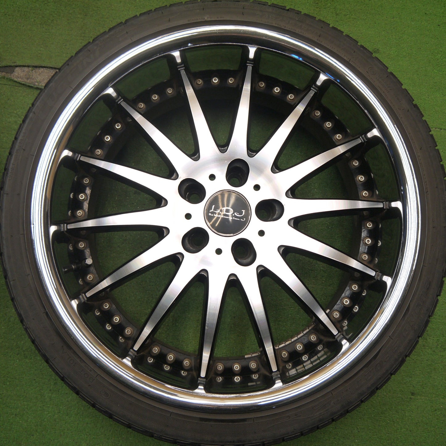 4本価格!22年★レグザーニ LX14 L.D.J 245/35R20 ヨコハマ ブルーアース RV-02 グリーントラック QUEST-X ルッチーニ BUONO SPORT LEXANI LDJ PCD114.3/5H★5051909Hノ