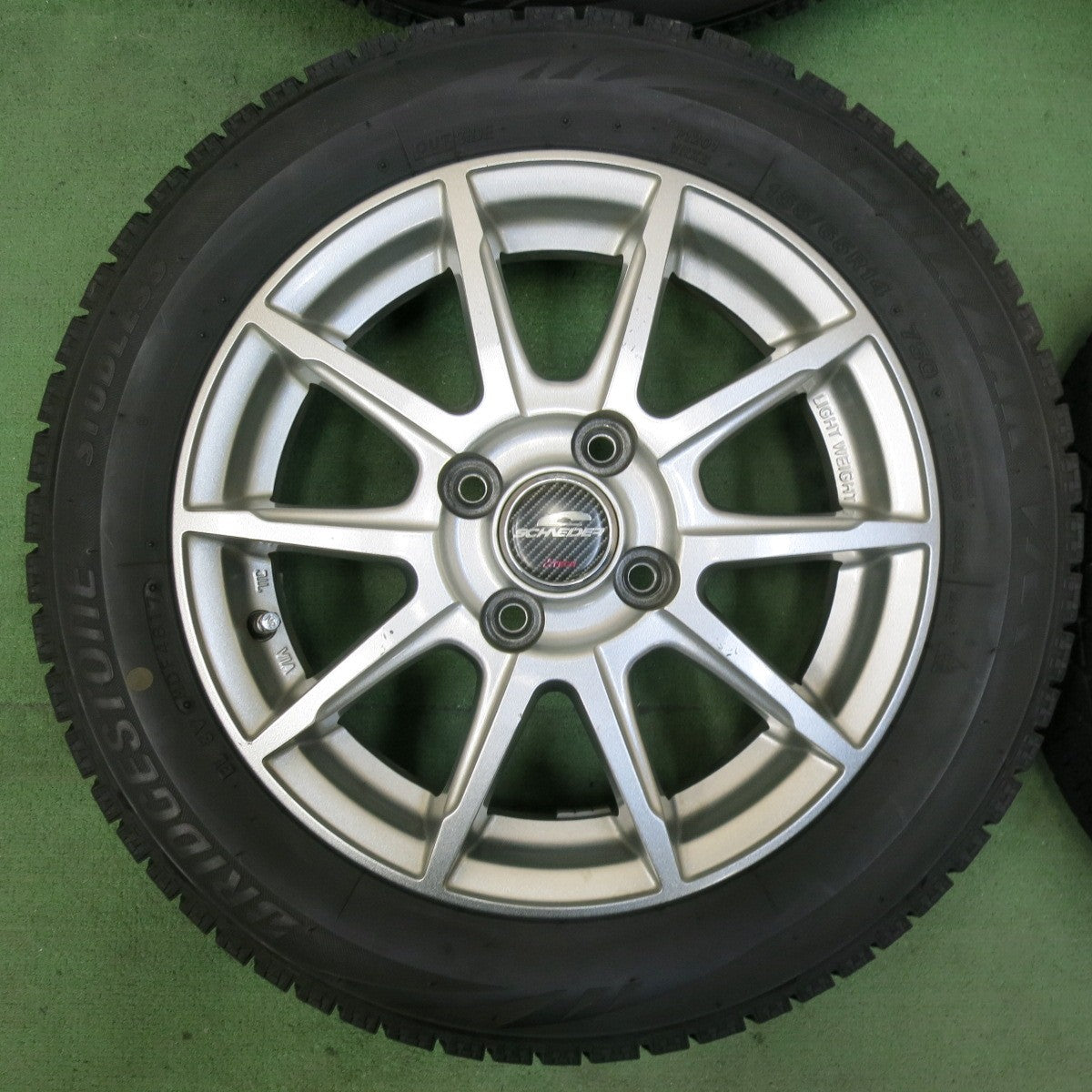 4本価格★スタッドレス 155/65R14 ブリヂストン ブリザック VRX SCHNEIDER ATECH シュナイダー 14インチ PCD100/4H★5050205SYス