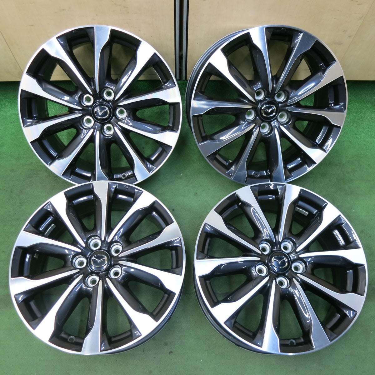 4本価格★マツダ CX-3 純正 ホイール 18インチ 18×7J CX3 PCD114.3/5H★5070414SYホ
