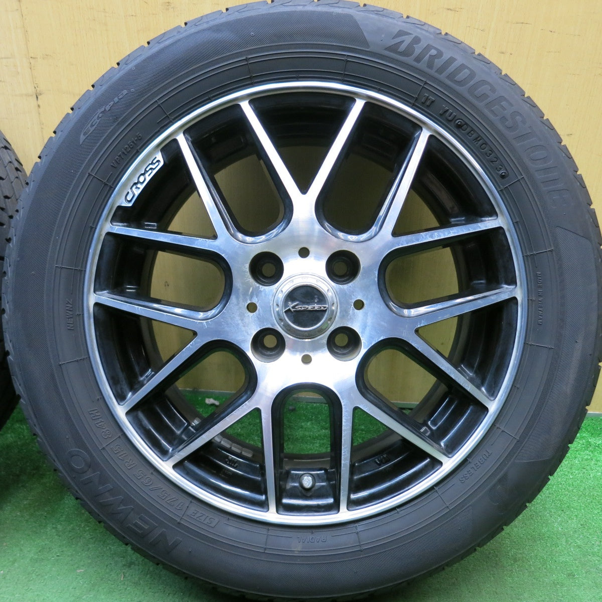 バリ溝!23年!8.5分★175/65R15 ブリヂストン NEWNO X CROSS SPEED クロススピード 15インチ ニューノ PCD100/4H★5092704HAノ