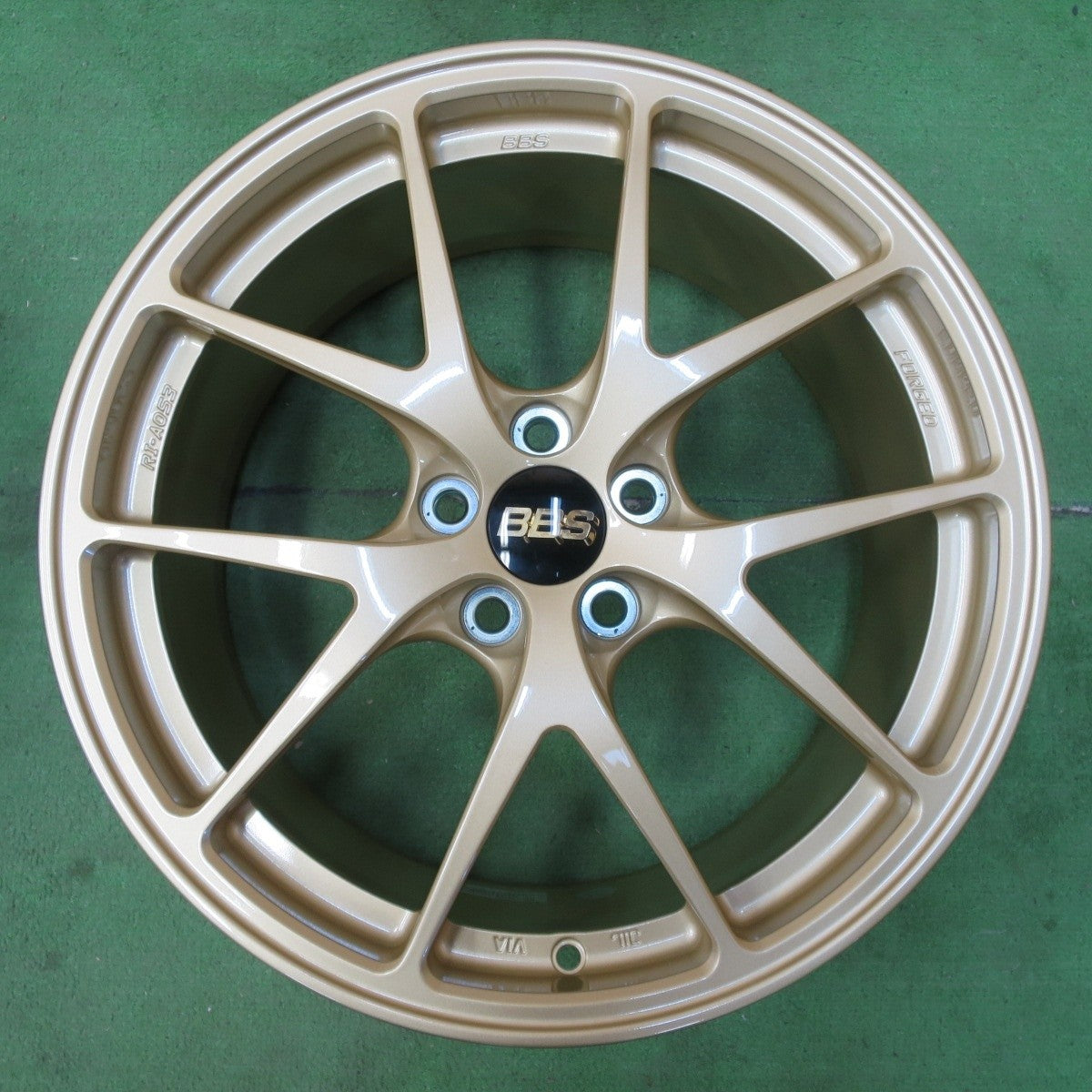 未使用!付属品付き★BBS RI-A RI-A053 鍛造 ホイール 17インチ 17×7.5J PCD100/5H★4102507イホ