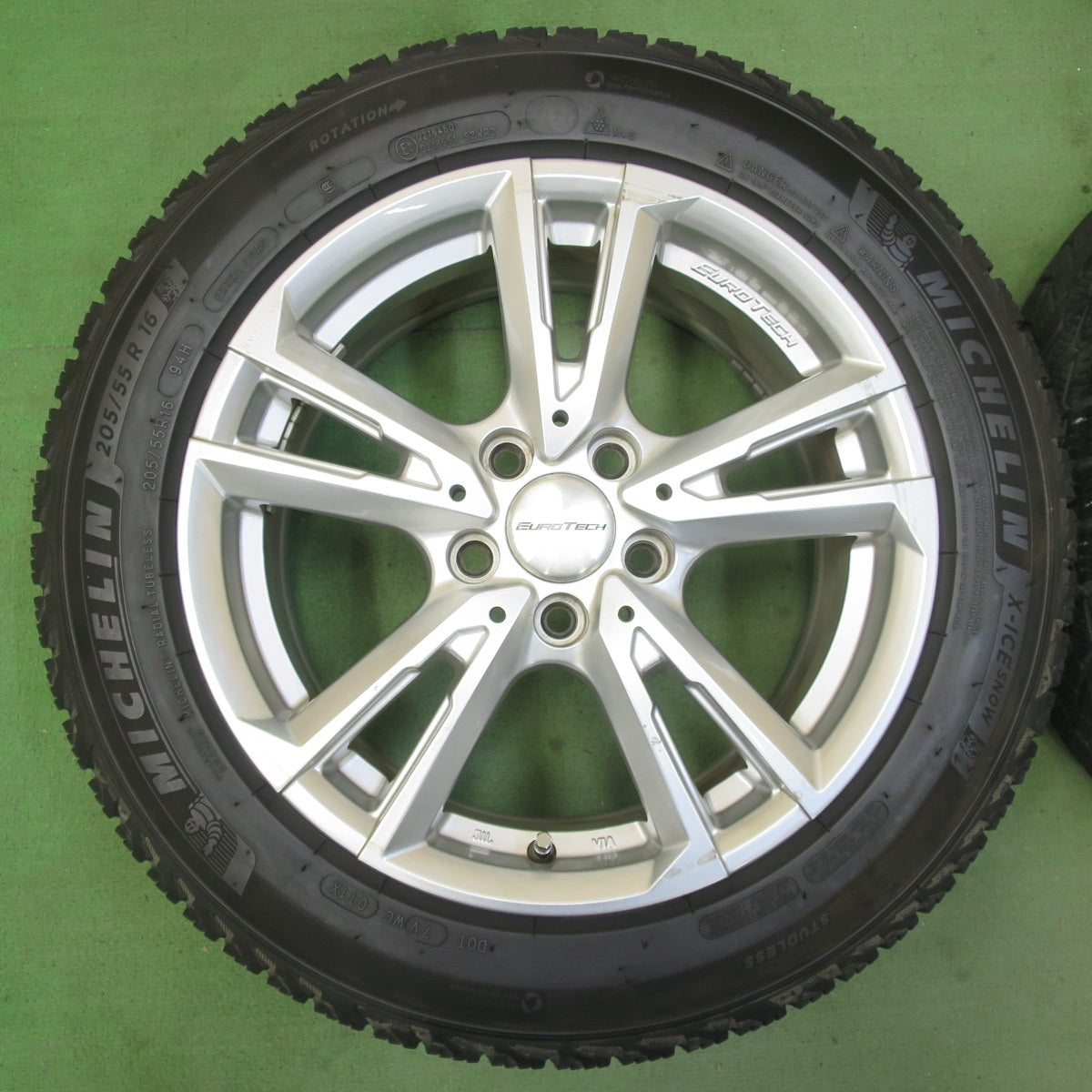 キレイ!21年★ボルボ 等 EUROTECH GAYA SOLI 205/55R16 スタッドレス ミシュラン X-ICE SNOW 16インチ ユーロテック ガヤ ソリ PCD108/5H★5071201イス