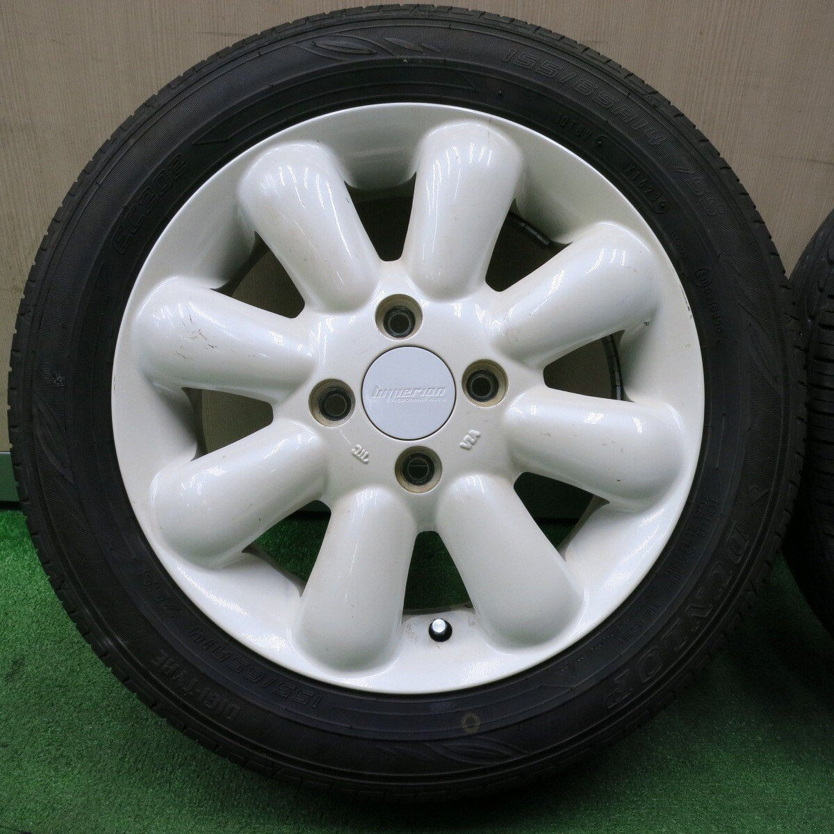 4本価格!23年★HYPERION PINO+ 155/65R14 ダンロップ EC202 ハイペリオン ピノプラス 14インチ PCD100/4H★4121403NJノ