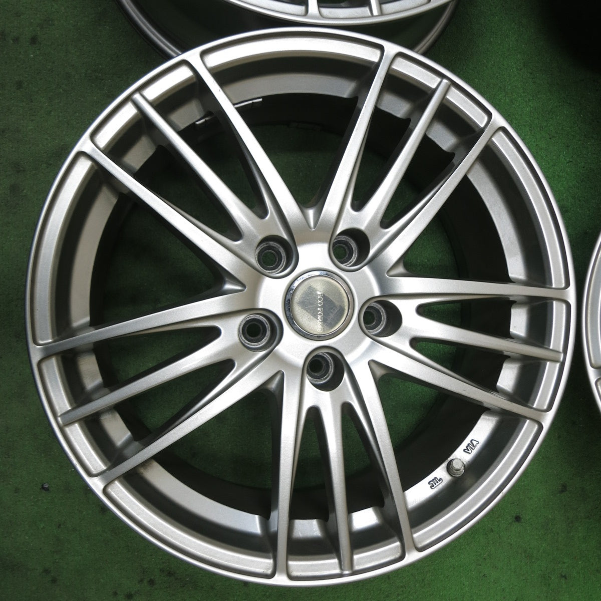 キレイ!センサー付★ECO FORME ブリヂストン製 17インチ ホイール エコフォルム 17×7J PCD114.3/5H★5091302ナホ