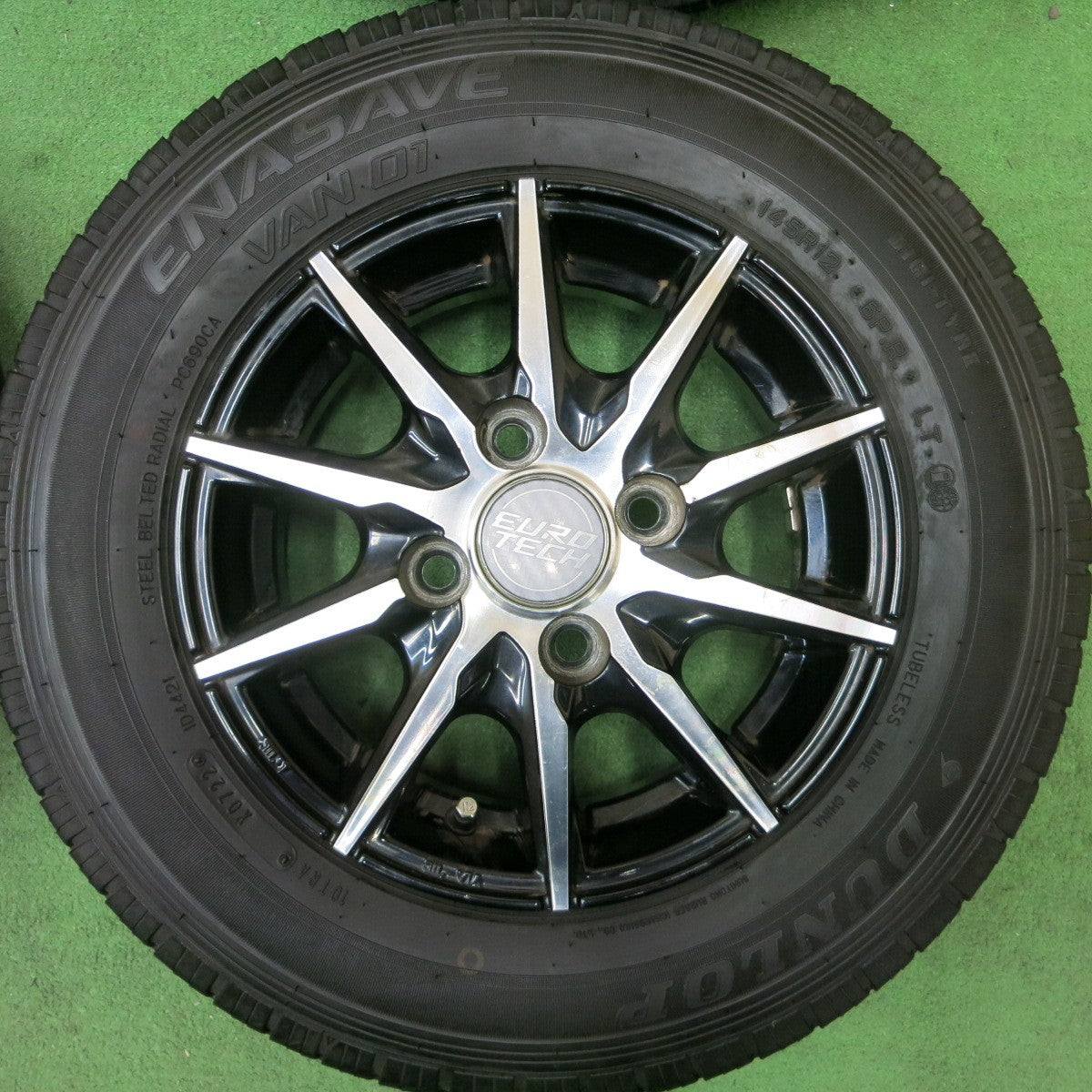 4本価格!22年★145R12 6PR ダンロップ エナセーブ VAN01 EUROTECH ユーロテック 12インチ PCD100/4H★5050104TTノ