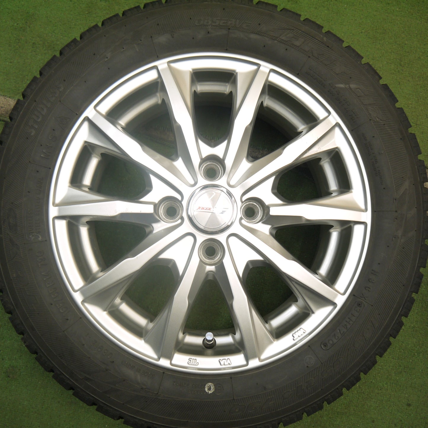 バリ溝!キレイ!9.5分★スタッドレス 165/65R14 トーヨー ガリット GIZ JOKER ジョーカー 14インチ PCD100/4H★5072904Hス