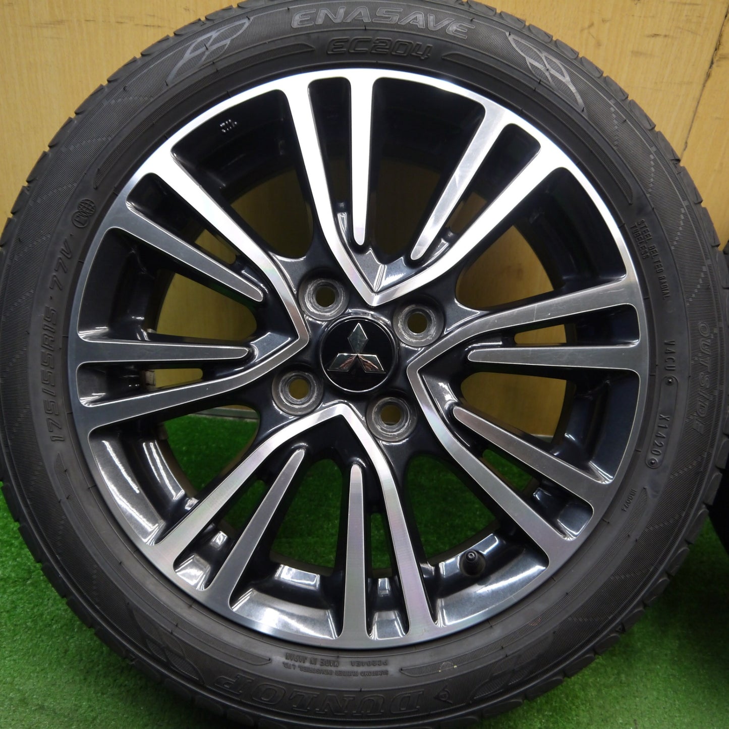 4本価格!21年★三菱 ミラージュ 純正 175/55R15 ダンロップ エナセーブ EC204 ブリヂストン ネクストリー エコピア 15インチ PCD100/4H★5050201Hノ