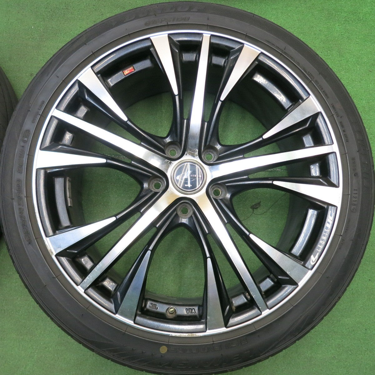 4本価格★LEONIS UC 225/45R19 ダンロップ LE MANS V レオニス ルマン5 19インチ PCD114.3/5H★5062107HAノ