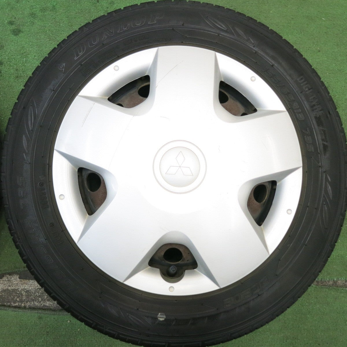 4本価格!21年★三菱 ekワゴン 純正 155/65R13 ダンロップ EC202 13インチ PCD100/4H★5083009HAノ
