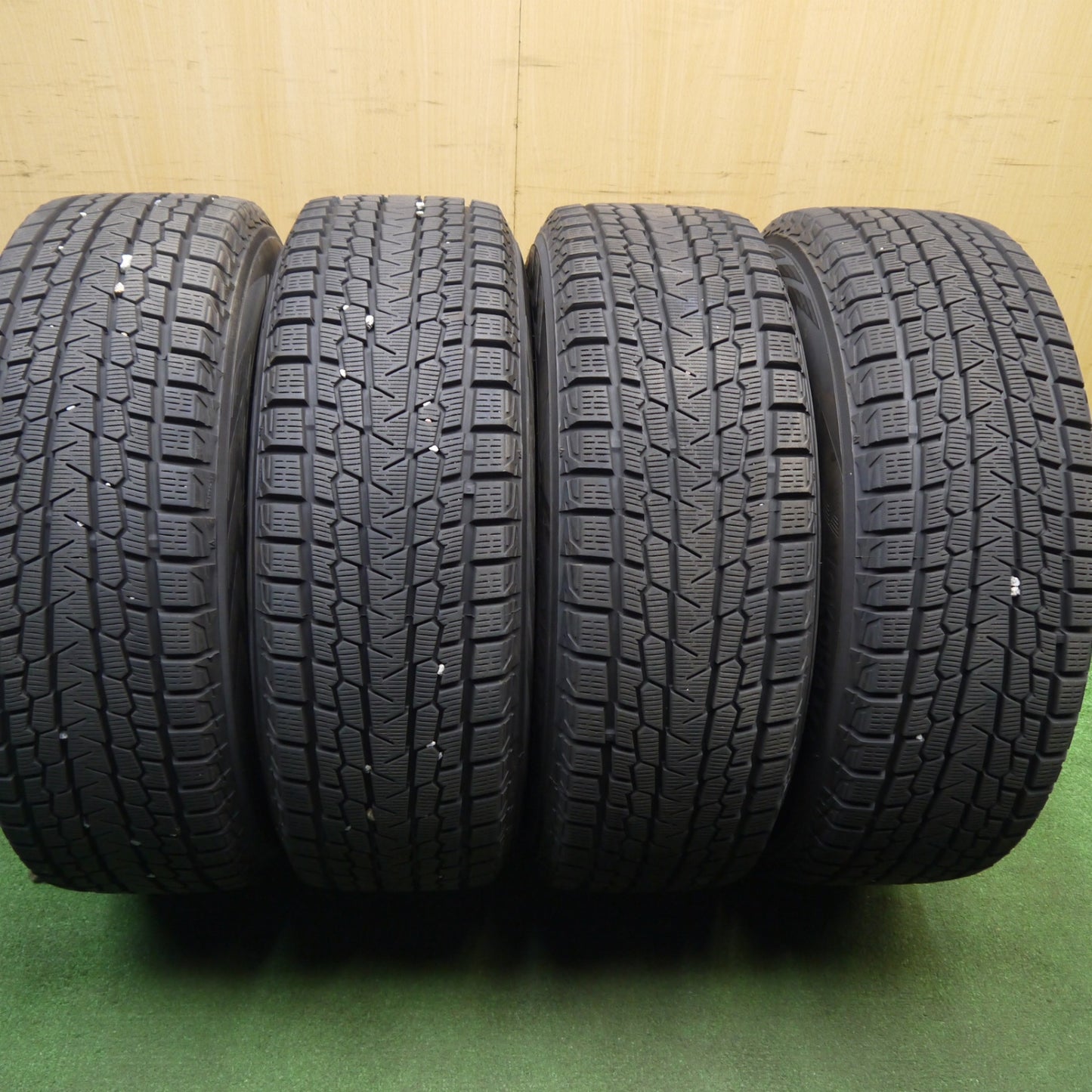 バリ溝!23年!キレイ!9.5分★LEHRMEISTER PREMIX MER-X 225/60R18 スタッドレス ヨコハマ アイスガード G075 レアマイスター プレミックス 18インチ PCD114.3/5H★6012105Hス