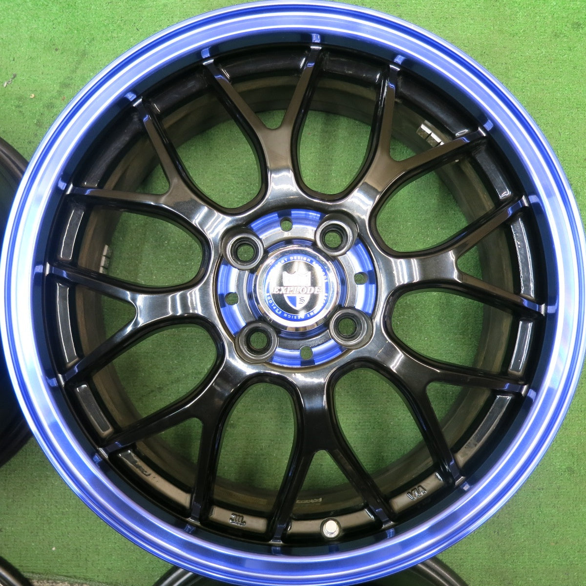 キレイ★EXPLODE RBM 16インチ ホイール エクスプラウド 16×6J PCD100/4H★5081512HAホ