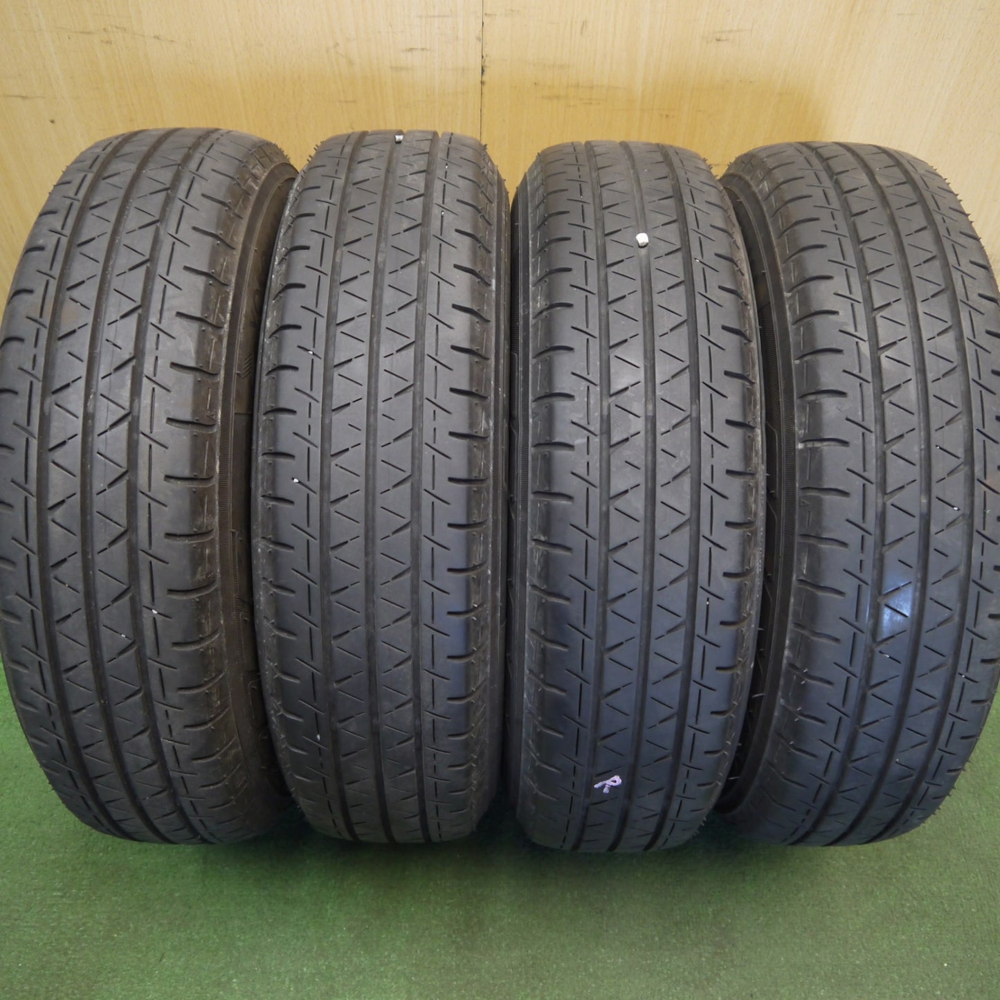 キレイ!22年★日産 クリッパー 純正 スチール 145/80R12 80/78N ヨコハマ BluEarth-Van RY55 12インチ PCD100/4H★6051906Hノ