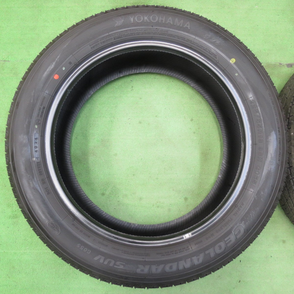 新車外し!24年★225/55R18 ヨコハマ ジオランダー SUV G055 G055E タイヤ 18インチ デリカ D5 XV フォレスター アウトバック 等★5031201イノタ
