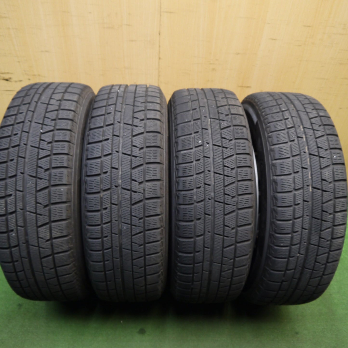 バリ溝!9.5分★ホンダ ステップワゴン 純正 スチール 205/65R15 スタッドレス ヨコハマ アイスガード iG50 プラス 15インチ PCD114.3/5H★5050912Hス