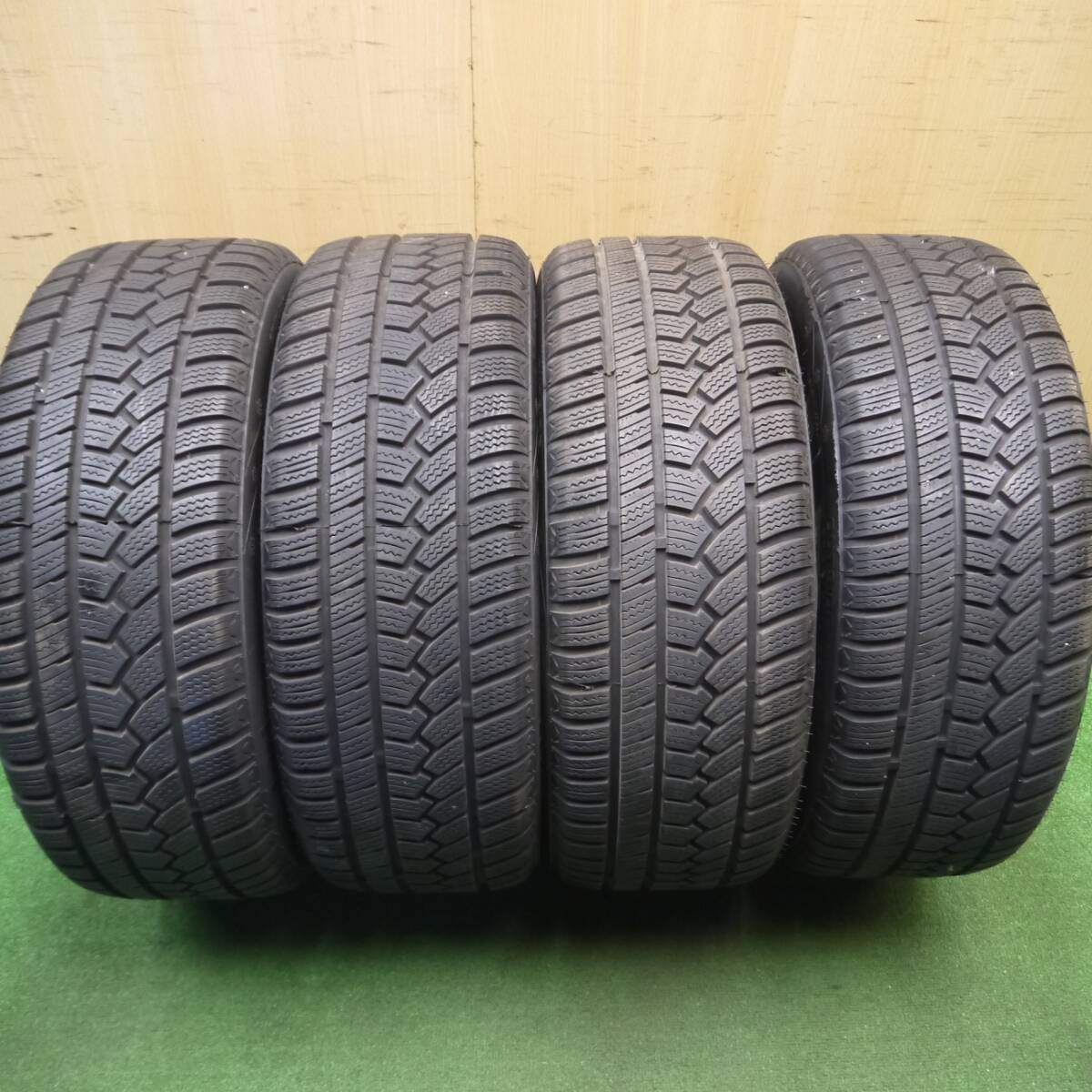 バリ溝!21年!キレイ!9.5分★ボルボ 等 Team Sparco 225/45R17 スタッドレス ハイフライ Win-turi 212 チームスパルコ 17インチ PCD108/5H★5012007Hス
