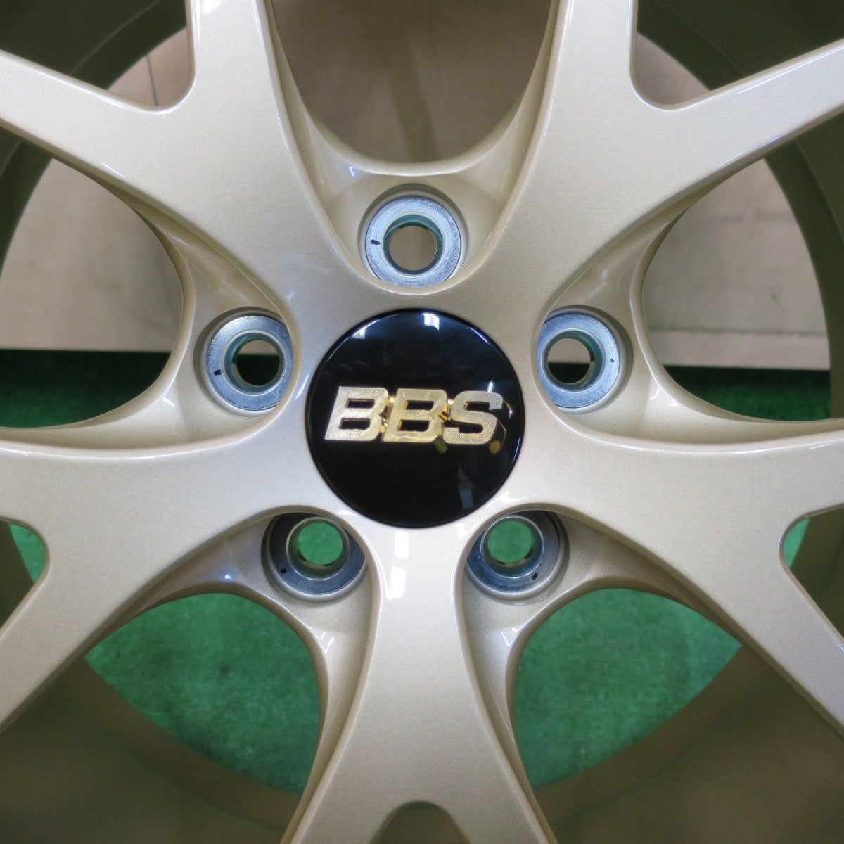 未使用!付属品付き★BBS RI-A RI-A053 鍛造 ホイール 17インチ 17×7.5J PCD100/5H★4102507イホ