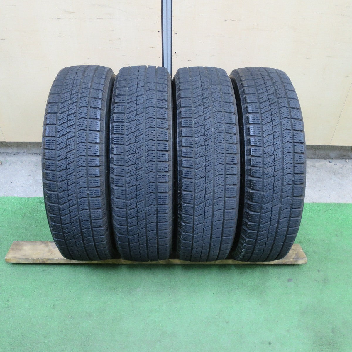 キレイ!22年★スタッドレス 155/65R14 ブリヂストン ブリザック VRX2 EMBELY 社外 アルミ 14インチ PCD100/4H★6021801TTス